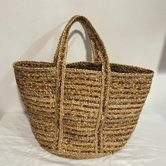 Shiraleah Tan Woven Tote Bag - Picture 10 of 14